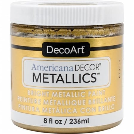 Deco Art ADMTL-02 8 Oz Americana Decor Metallic Paint; Champagne Gold